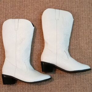 Cowgirl white  boots